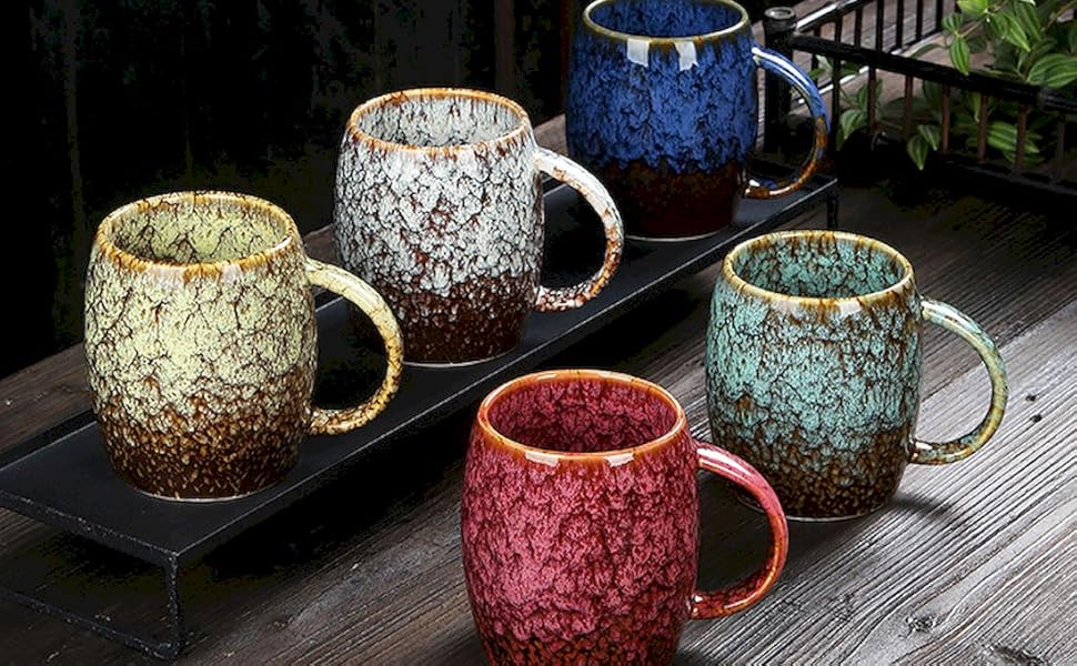 pottery mugs,red clay mugs,16oz pottery coffee mug,Ceramic coffee cup,Novelty Ceramic Coffee Cup,mug