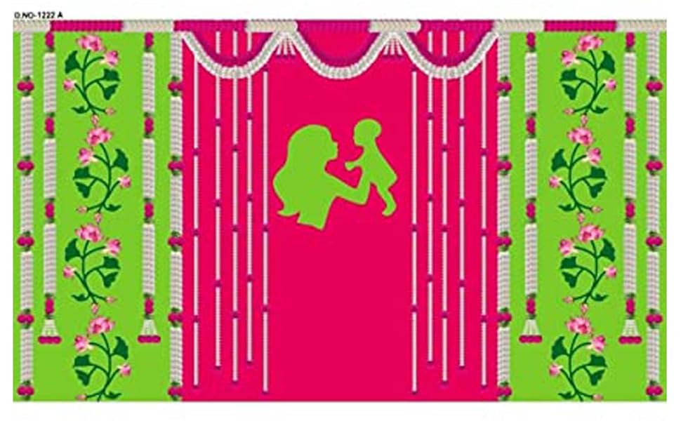 Buy VINAYAKAMART Cradle Ceremony, Baby Naming Ceremony decoration cloth