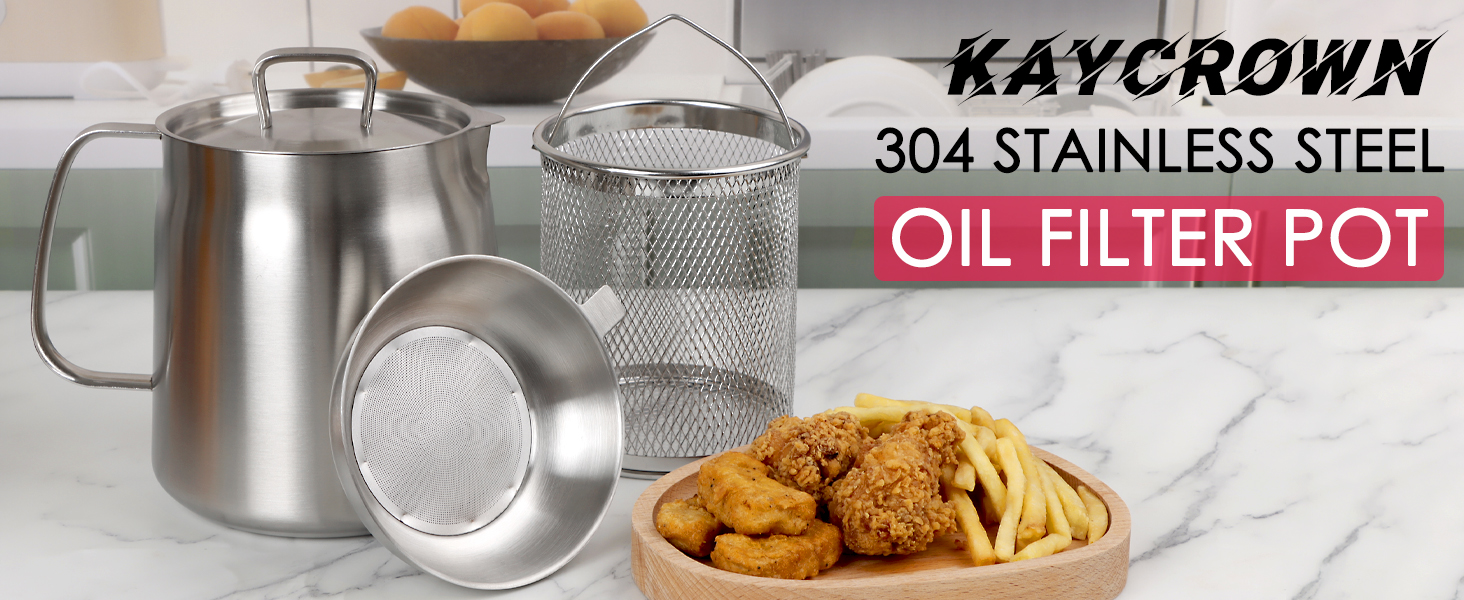 304 stainless steel oil filter pot