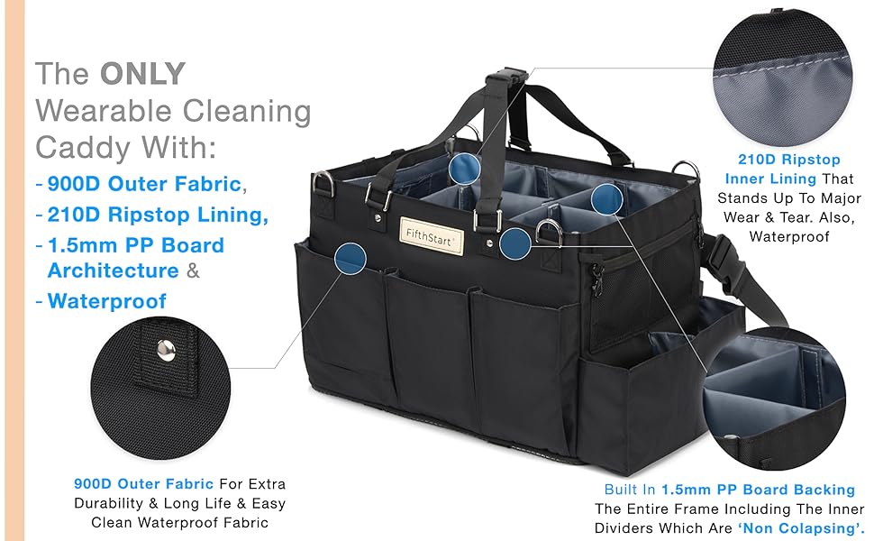 FifthStart Wearable Cleaning Caddy, A Cleaning Supplies