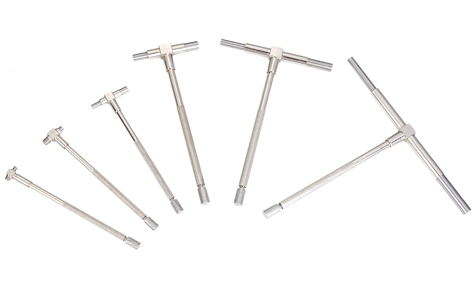 Telescoping Gauges Set 6PCS Telescopic T Bore Hole Gauges Bore