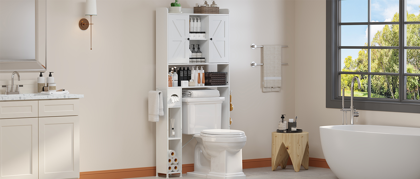 over toilet storage cabinet