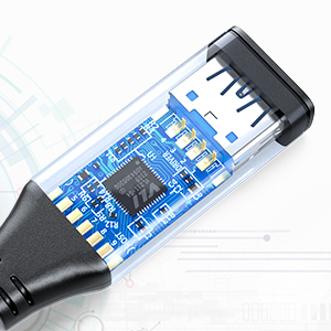 BlueRigger usb male female extensions nickel connectors aluminum shell high performance chipset
