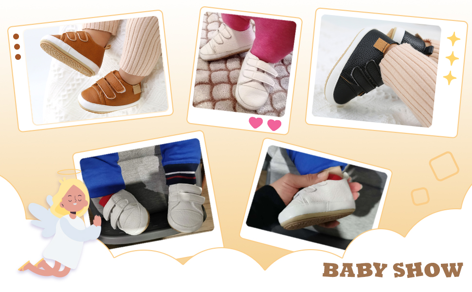 Sonsage Infant Baby Boy Girl First Walking Shoes Newborn Prewalkers Non