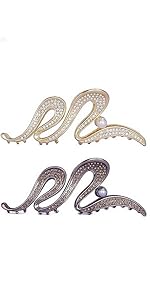 5.2 inch Large Rhinestone Metal Hair Claw Clips