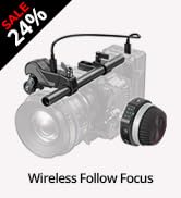 SmallRig Wireless Follow Focus Kit (Lite) with Handwheel Controller & Receiver Motor, A/B Stops &...