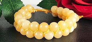 Yellow Opal Bracelet Stretchable Adjustable Elastic 