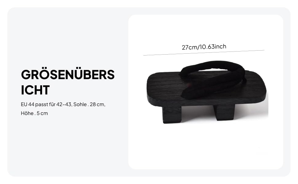 Amazon.com | UxicRuya Japanese Wooden Clogs, Japanese Geta Shoes
