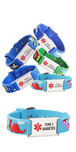 Cartoon Medical Alert id Bracelets
