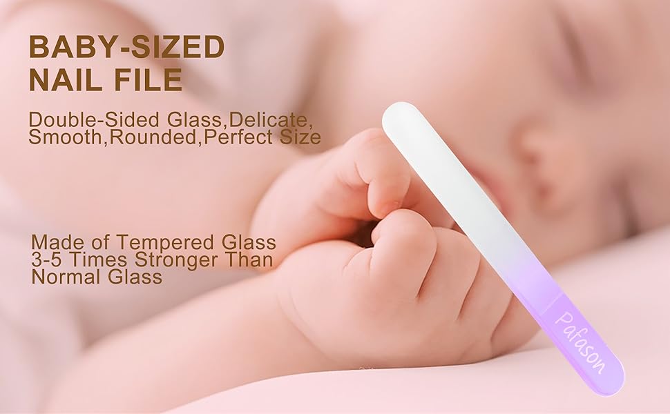 baby nail clipper with glass nail file