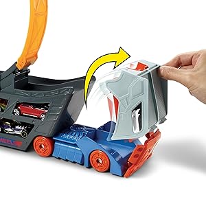 【５台セット】Hot Wheels OPEN TRACKミニカーセット Amazon.com: Hot Wheels Transporter Truck Mobile Playset