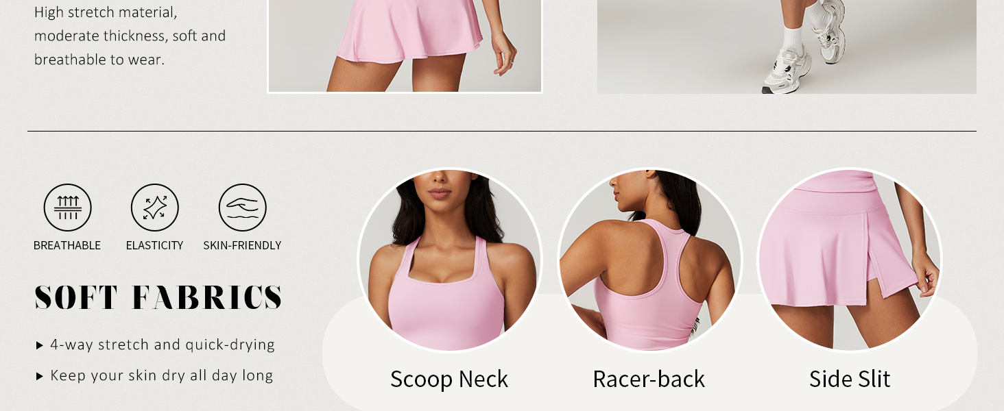 2 Piece Tennis Skirts Sets