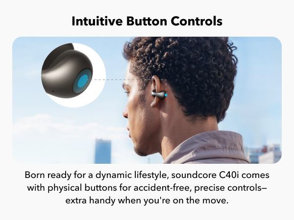 soundcore C40i by Anker, Open-Ear Earbuds, Clip-On