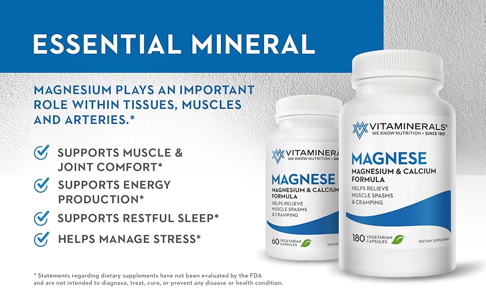 MAGNESIUM, CALCIUM AND VITAMIN D