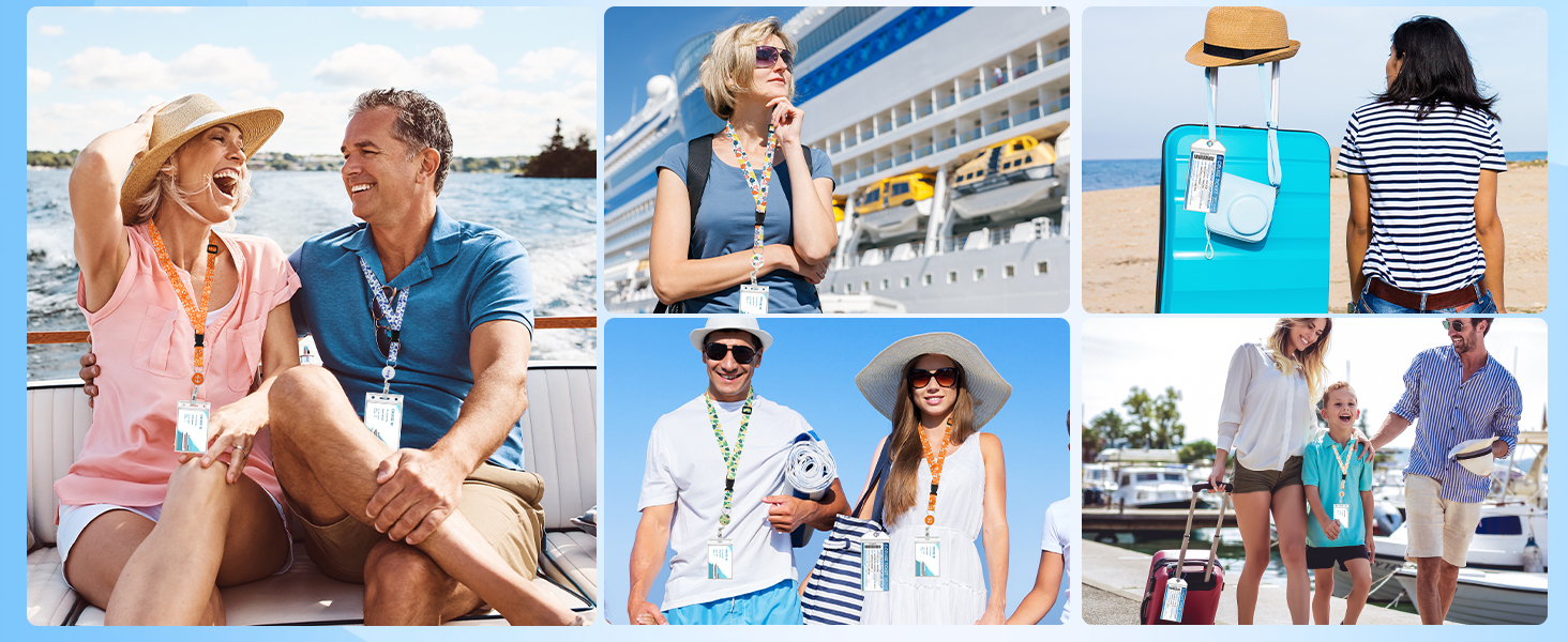 lanyards for cruise ship cards and cruise luggage tag holder