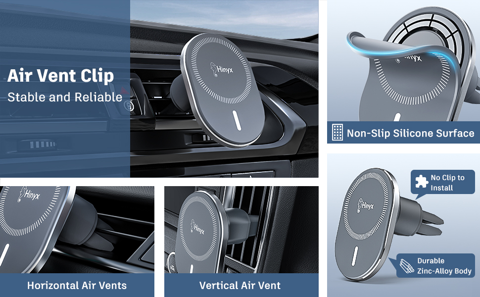 Hinyx Car Mount, Powerful Case Friendly Air Vent Phone