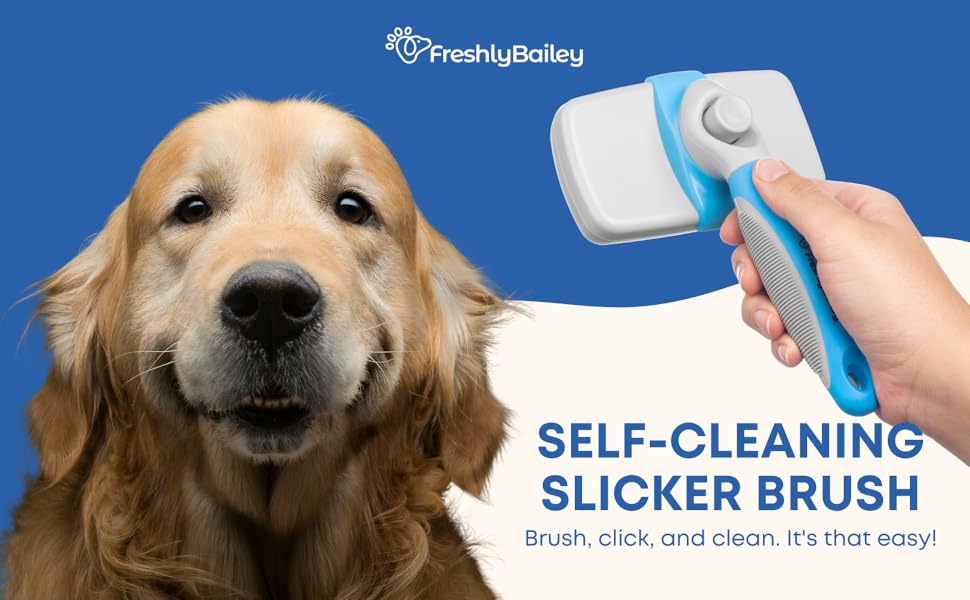 self cleaning slicker brush