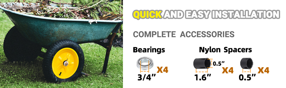 4.80/4.00-8" Tire and Wheel Set