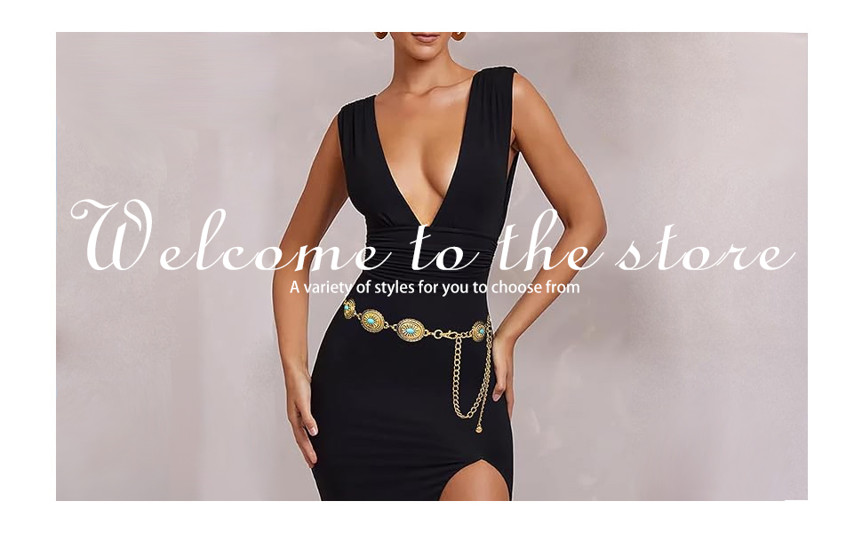 Western Cowboy Waist Chain Belt