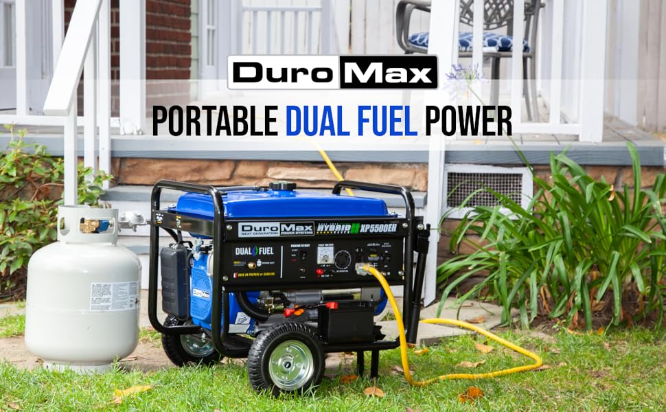 DuroMax XP5500EH Gas/Propane Powered Dual Fuel Portable Generator