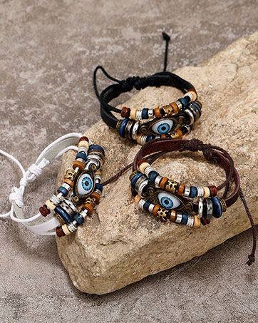 Evil Eye bracelets for teen boys protection bracelets Charms Bracelets in Black Bracelet Wristband 