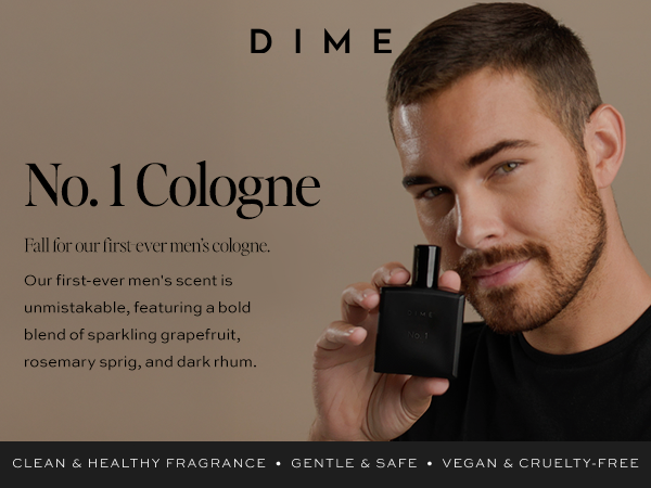 DIME No. 1 Cologne for Men, Clean Fragrance for Men with Amber Woods