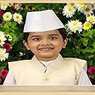 White Nehruji Cap For Boys & Girls