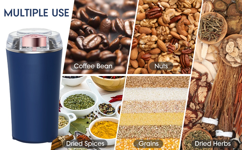 Portable Electric Coffee Grinder - Stainless Steel Grinder