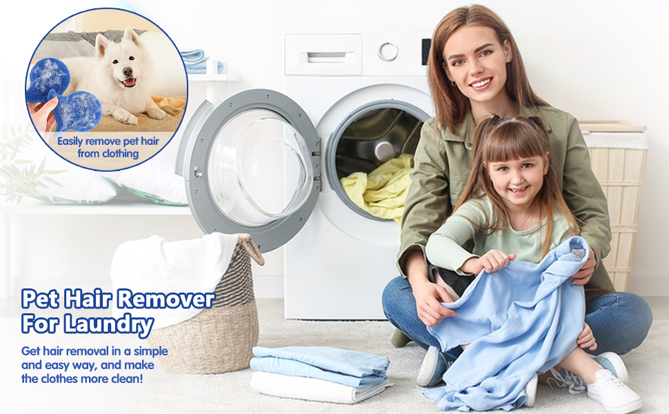 Pet Hair Remover for Laundry, Reusable Hair and Lint