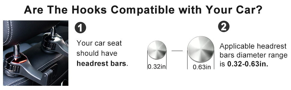 car headrest hidden hook
