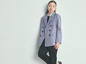 エルアンノワール　Wロングジャケットパンツスーツ（150cm）　卒業式　女の子 ELLE en noir] エルアンノワール 卒業式 卒服 小学生 女の子 W