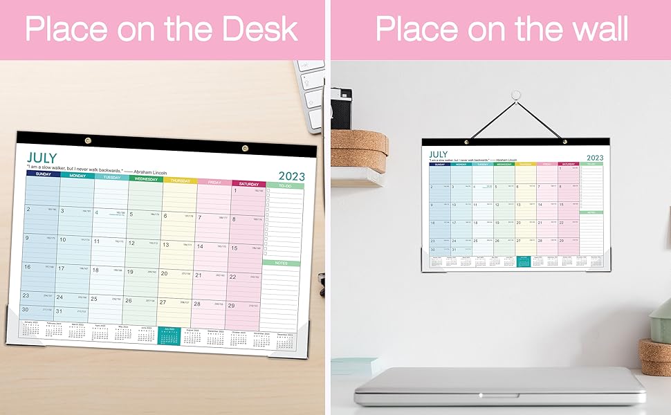 2023 Desk Calendar - Desk Calendar 2023, 12 Monthly Desk/Wall Calendar 2023 Desk Calendar - Desk Calendar 2023, 12 Monthly Desk/Wall Calendar