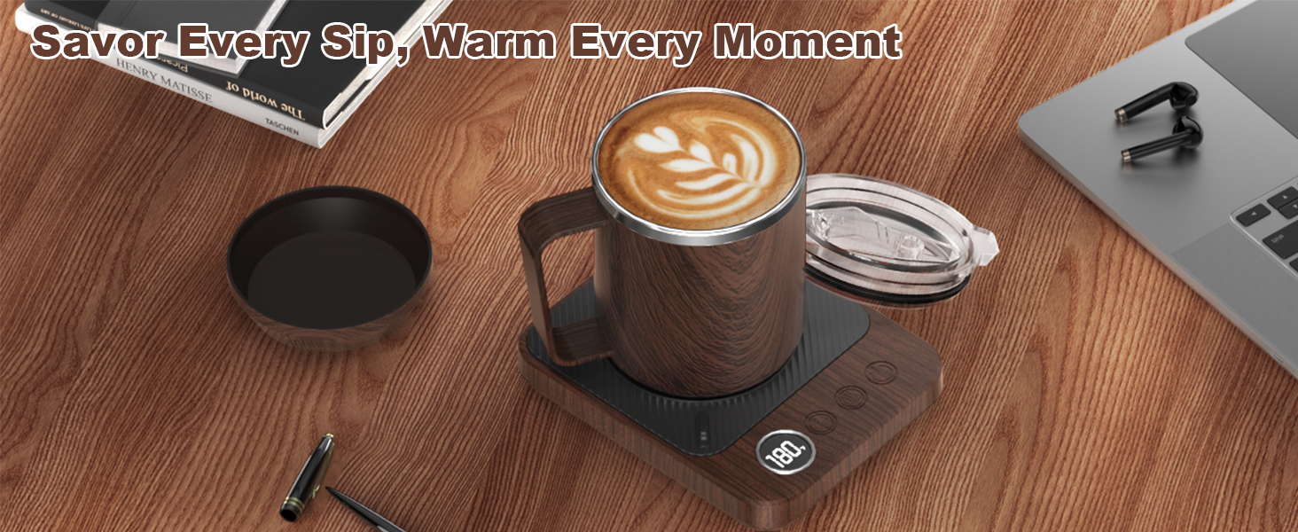 Electric 36w Coffee Mug Cup Warmer Heater for Office Home Desk with Auto Shut Off ,Timer