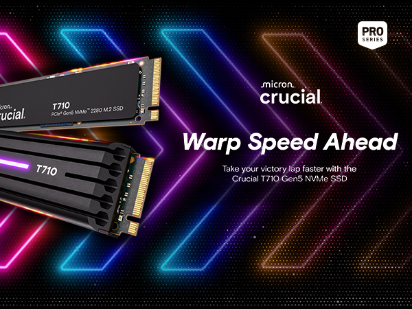 Amazon.com: Crucial T710 1TB Gen5 NVMe SSD, Up to 14,900 MB