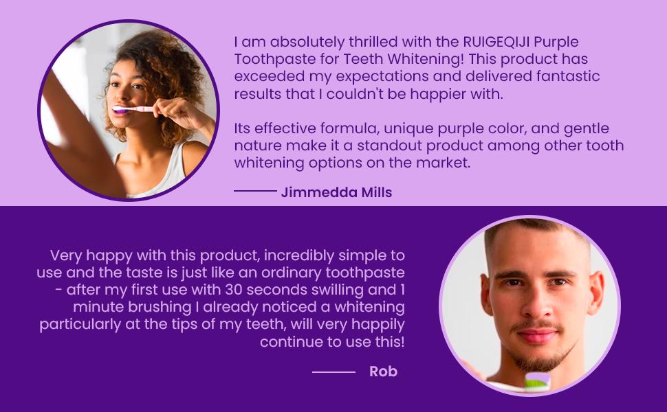 purple toothpaste whitening
