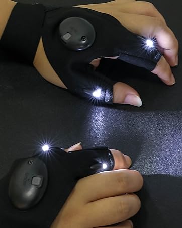 led flashlight gloves