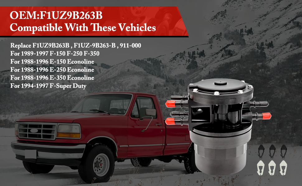 keriolee Fuel Tank Selector Valve for 19891997 Ford f150