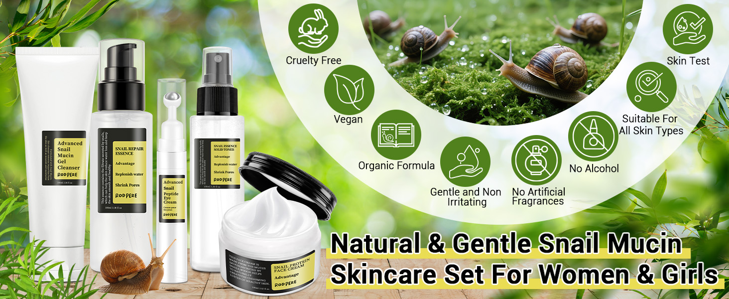 snail mucin skin care set