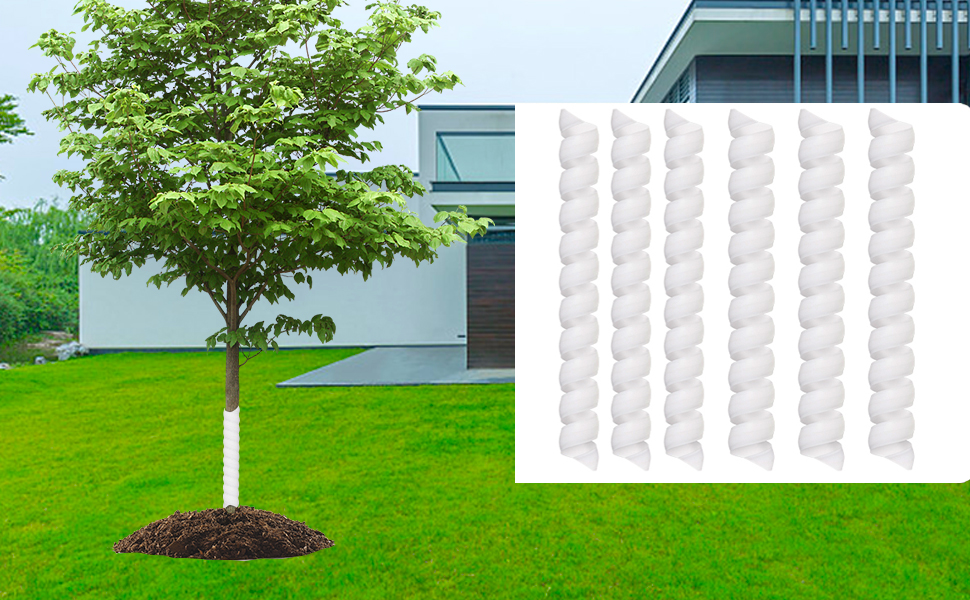Tree Trunk Protector, 6pack 15.7in Tree Guard, Sapling