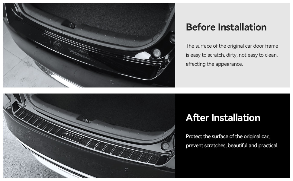 Bercicci Exterior Rear Bumper Protector for Honda Accord