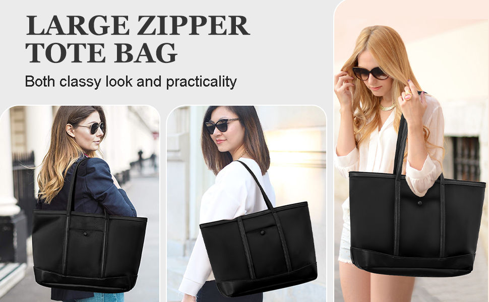 Model Show for the zipper tote bag 