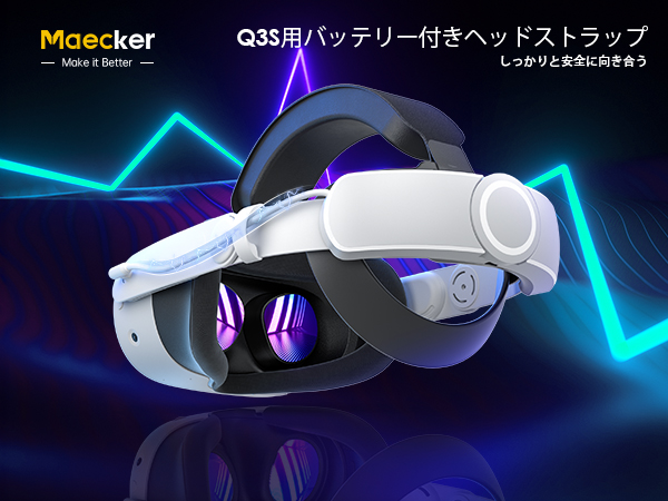 Amazon.co.jp: Maecker vr バッテリーヘッドストラップ Meta