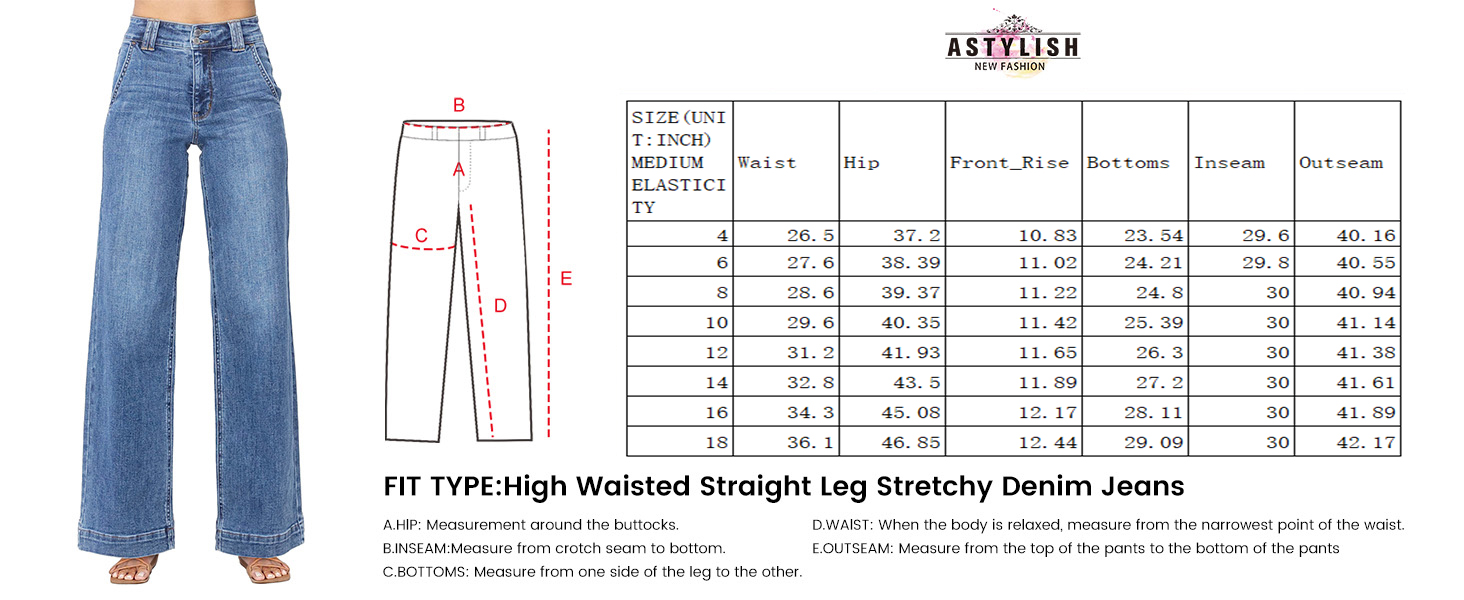 women wide leg jeans