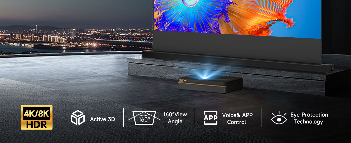 rising projector screen