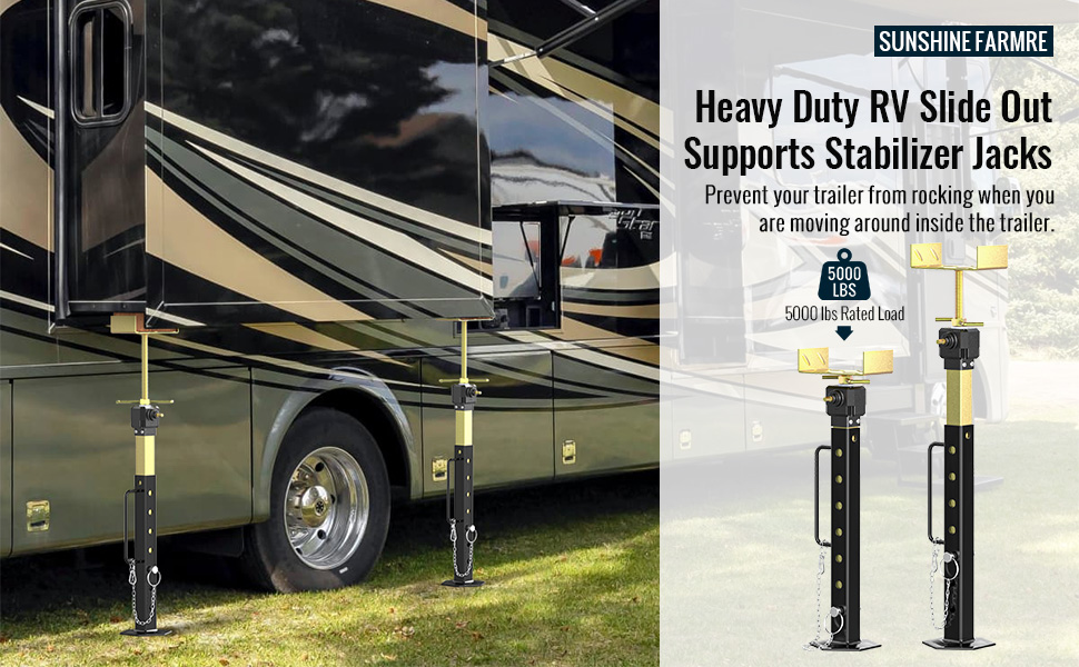 2024 Upgraded RV Slide Out Supports Stabilizer Jacks
