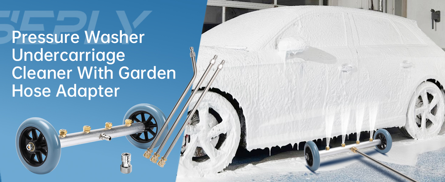 undercarriage pressure washer attachment