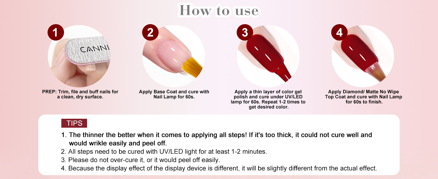 dark red gel nail polish