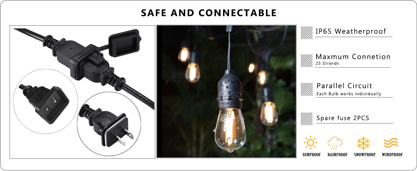 String lights for outside