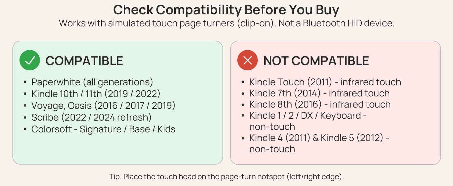 kindle holder and page turner