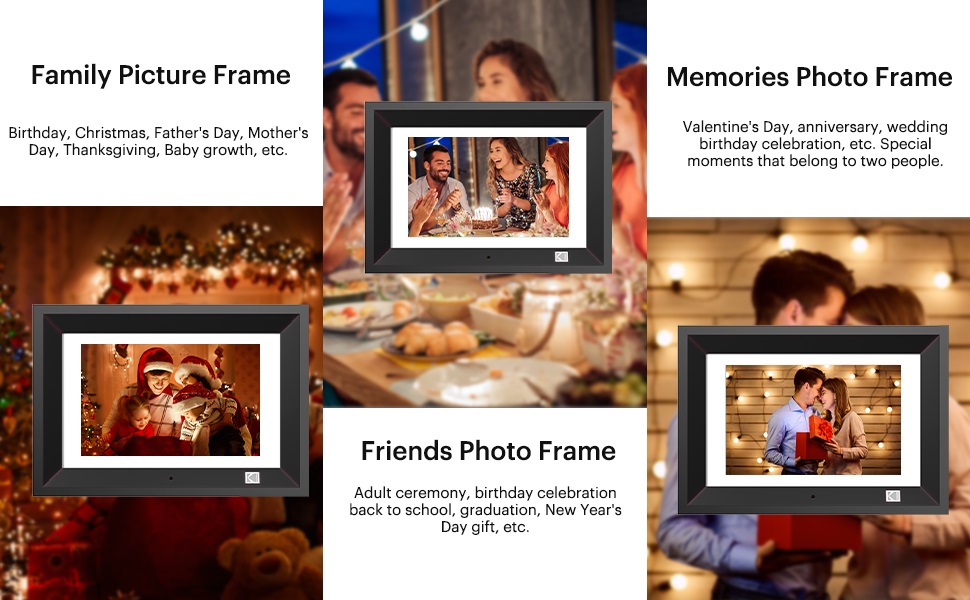 KODAK Digital Photo Frame 10 inch 8GB Memory with Remote Control, High